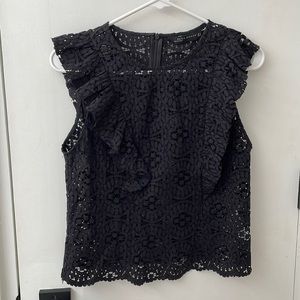 Zara Black Lace Top XS